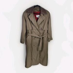 Vtg Coat Collectibles Tan Trench Womans Sz 12 Vintage Professional Preppy Beige